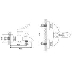 Newarc Smart Krom Banyo Bataryası