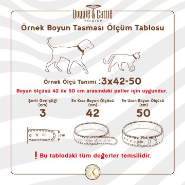 Doggie Konforlu Gerçek Deriden El Yapımı Köpek Boyun Tasması