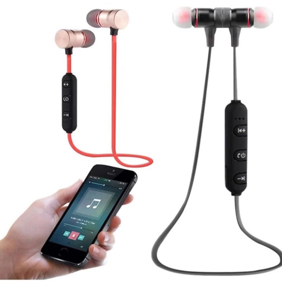 Sports Mıknatıslı Bluetooth Kulaklık Kırmızı