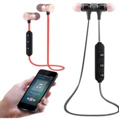 Sports Mıknatıslı Bluetooth Kulaklık Kırmızı
