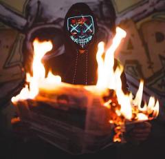 Game Power Led  Neon Maske