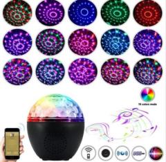16 Renkli Bluetooth Hoparlörlü Disco Parti Lambası