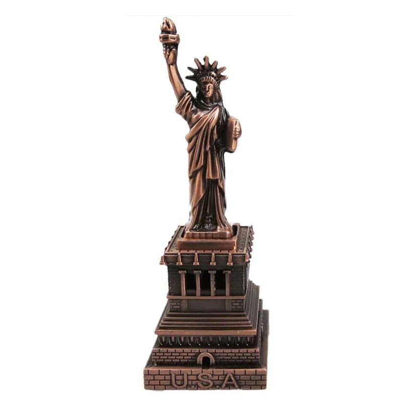 Dekoratif Metal Özgürlük Heykeli Biblo 15 Cm
