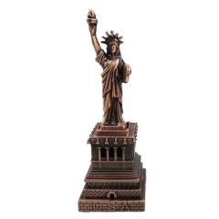 Dekoratif Metal Özgürlük Heykeli Biblo 15 Cm