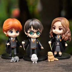 Harry Potter Hermione Ron Figür Harry Poter Koleksiyon Biblo Seti 3 Parça