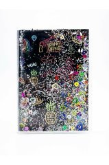 Neon Simli ve Sulu Kapaklı Rengarenk Sayfalı Mini Defter