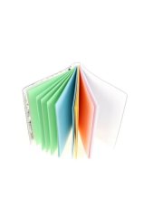 Neon Simli ve Sulu Kapaklı Rengarenk Sayfalı Mini Defter