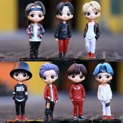 K-Pop BTS Grubu 7 Adet Figür Seti Jimin V Jung Kook RM Jin J Hope Suga Bangtan Boys Figür