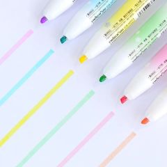 Chosch Kawaii Pastel 6lı Fosforlu Kalem Seti