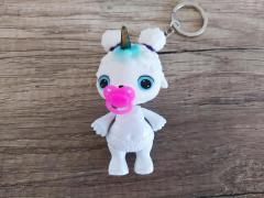 Poopsie Unicorn Kuzu Işıklı Çanta Süsü Anahtarlık 9cm