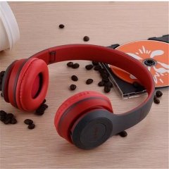 P47 Wireless Bluetooth 5.0+EDR Kablosuz Kulaklık Extra Güçlü Bass Hafıza Kart Girişli mavi