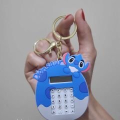 Kawaii Stitch Hesap Makinesi Çanta Aksesuarı Anahtarlık