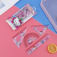 Kawaii Hello Kitty 4 lü Cetvel Seti