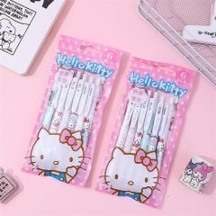 Sanrio Cinnamoroll My Melodi Melody Kuromi Tükenmez Siyah 6 lı Jel Kalem Set Doğum Günü Hediye