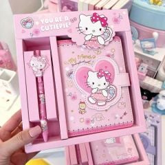 Hello Kitty Kırtasiye Seti Hediye Kutusu Okul Malzemeleri Sanrio Hello Kitty Kırtasiye Seti 3 Parça