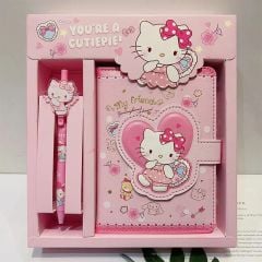 Hello Kitty Kırtasiye Seti Hediye Kutusu Okul Malzemeleri Sanrio Hello Kitty Kırtasiye Seti 3 Parça