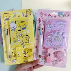 Sanrio Kuromi Cinnamoroll My Melody Kırtasiye Seti 4 Parça Pompompurin Kırtasiye Seti - Sarı