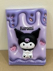 Kuromi, MyMelody, Hello Kitty Sukuşi Kabartmalı, 80 yaprak Defter, Çizgili