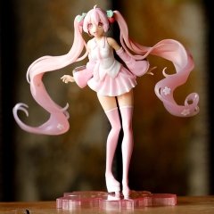 Anime Pink Hatsune Miku Sakura Figür Biblo 20 Cm
