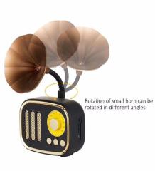 Nostaljik Mini Radyo Gramofon Bluetooth/Radyo/USB/SD Bluetooth Hoparlör
