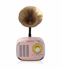 Nostaljik Mini Radyo Gramofon Bluetooth/Radyo/USB/SD Bluetooth Hoparlör