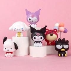 Sanrio Kuromi 6 Adet Figür Set 6lı Sanrio Karakter Figür Seti