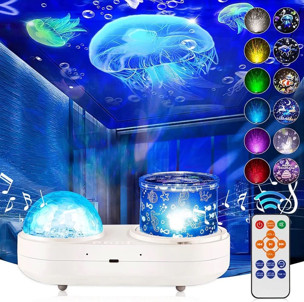 Müzikli Galaxy Projeksiyon Gece Lambası Nebula Projektör Lamba