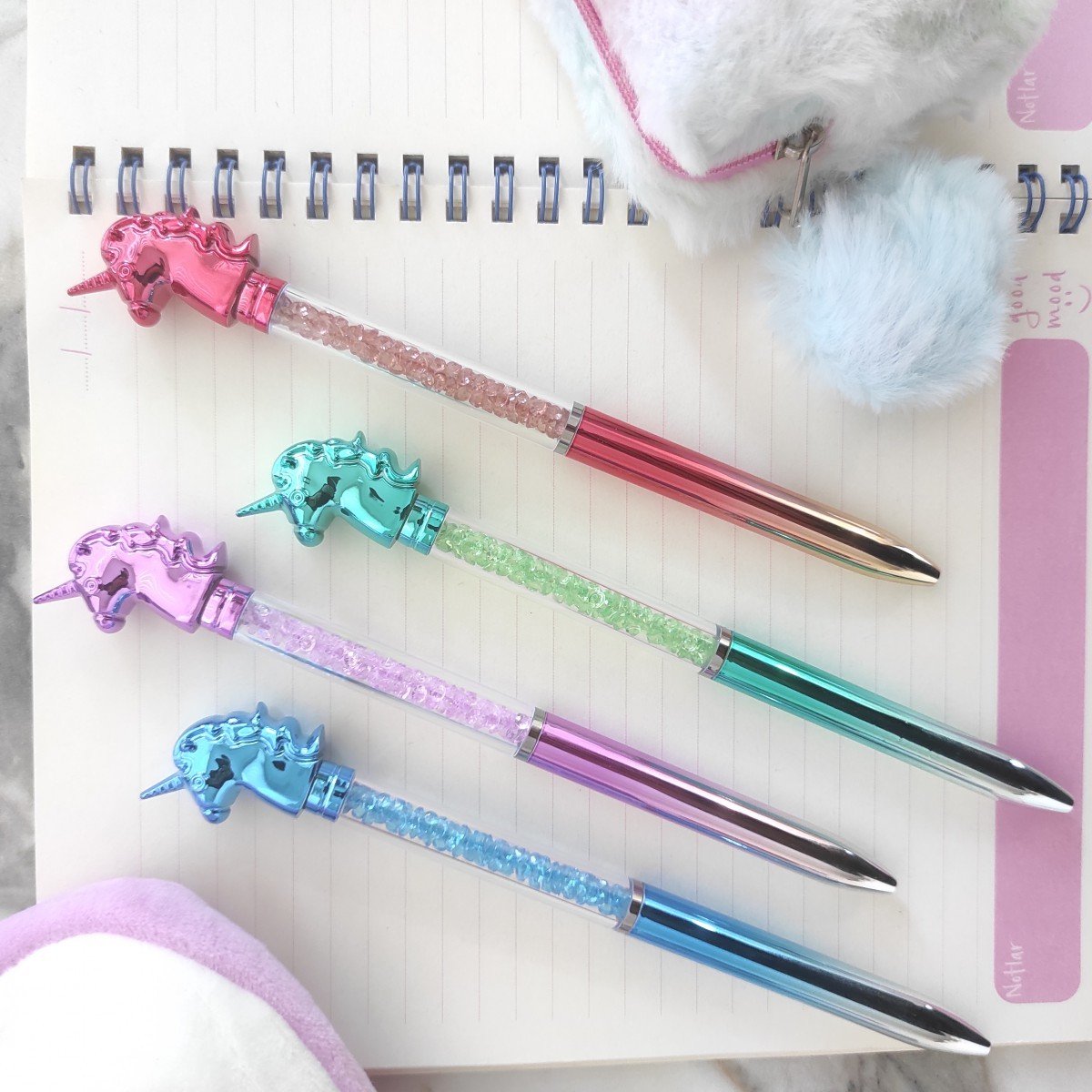 Unicorn Taşlı Tükenmez Kalem