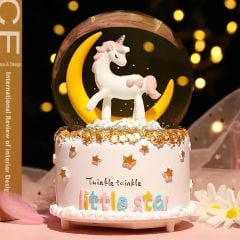 Unicorn Tasarım Kar Küresi Orta Boy Müzikli