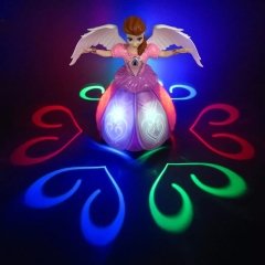 Müzikli Projektörlü Dans Eden Kanatları Açılan Oyuncak Peri Angel Girl