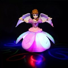 Müzikli Projektörlü Dans Eden Kanatları Açılan Oyuncak Peri Angel Girl