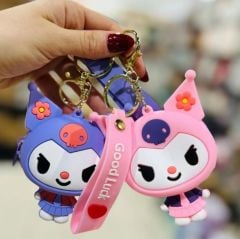 Sanrio Kuromi Figürlü Cüzdan Anahtarlık 1 Adet