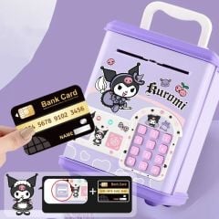 Sanrio Kuromi Kasa Şeklinde Elektronik Şifreli Atm Kasa Kumbara Ledli Müzikli