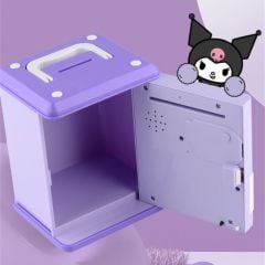 Sanrio Kuromi Kasa Şeklinde Elektronik Şifreli Atm Kasa Kumbara Ledli Müzikli