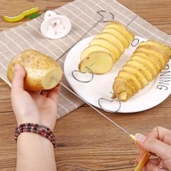 Spiral Patates Dilimleyici Çubukta Patates Cips Yapma