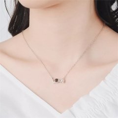 100 Dilde Seni Seni Seviyorum Kolye Love Gold