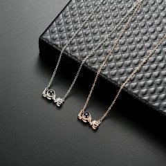 100 Dilde Seni Seni Seviyorum Kolye Love Gold