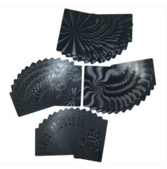 PVC Siyah Poker İskambil Kağıdı Özel Seri