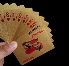 PVC Gold Sarı İskambil Kağıdı Özel Seri