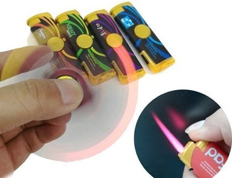 Renkli Izgaralı Işıklı Stres Çarklı Pürmüz Çakmak
