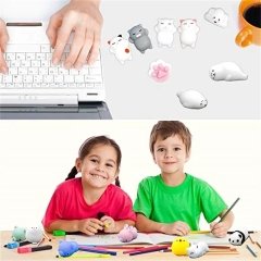 Squishy Mini Hayvanlar Jel Sukuşi Tembel Kedi ve Arkadaşları Anahtarlık Tavşan