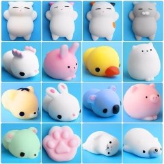 Squishy Mini Hayvanlar Jel Sukuşi Tembel Kedi ve Arkadaşları Anahtarlık Tavşan