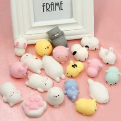 Squishy Mini Hayvanlar Jel Sukuşi Tembel Kedi ve Arkadaşları Anahtarlık Tavşan