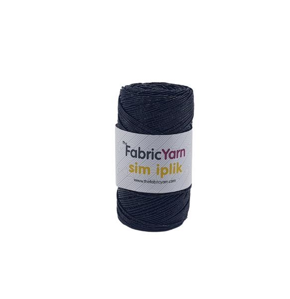 Black Glitter Thread 1 mm 150 Mt. Ribbons, Bags, Supplies
