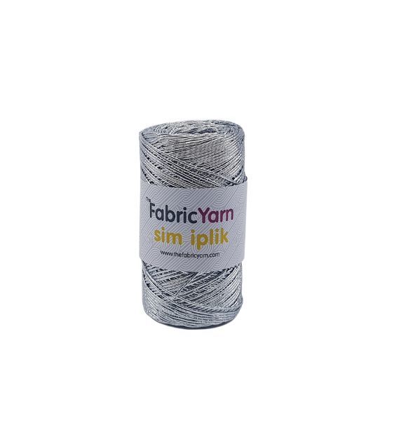 Silver Glitter Thread 1 mm 150 Mt. Ribbons, Bags, Supplies
