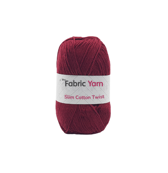 Slim Cotton Twist Bordo