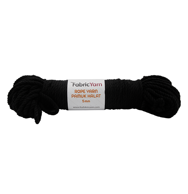 SİYAH ROPE HALAT İP 5mm