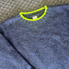 CrewCuts Neon manşetli Lacivert Kazak 8 yaş