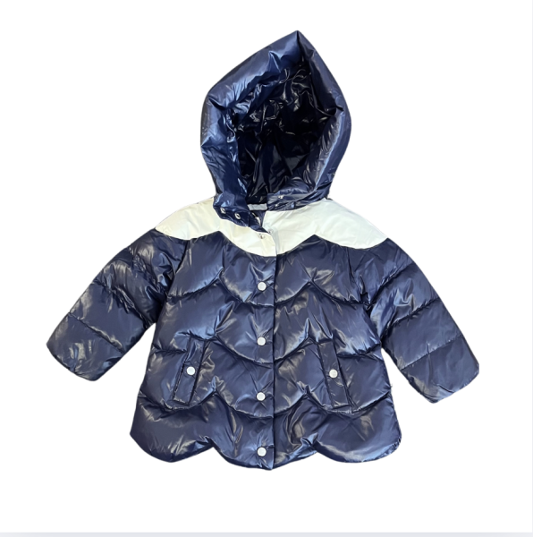 JACADİ Lacivert Beyaz Puffer Mont 3 yaş