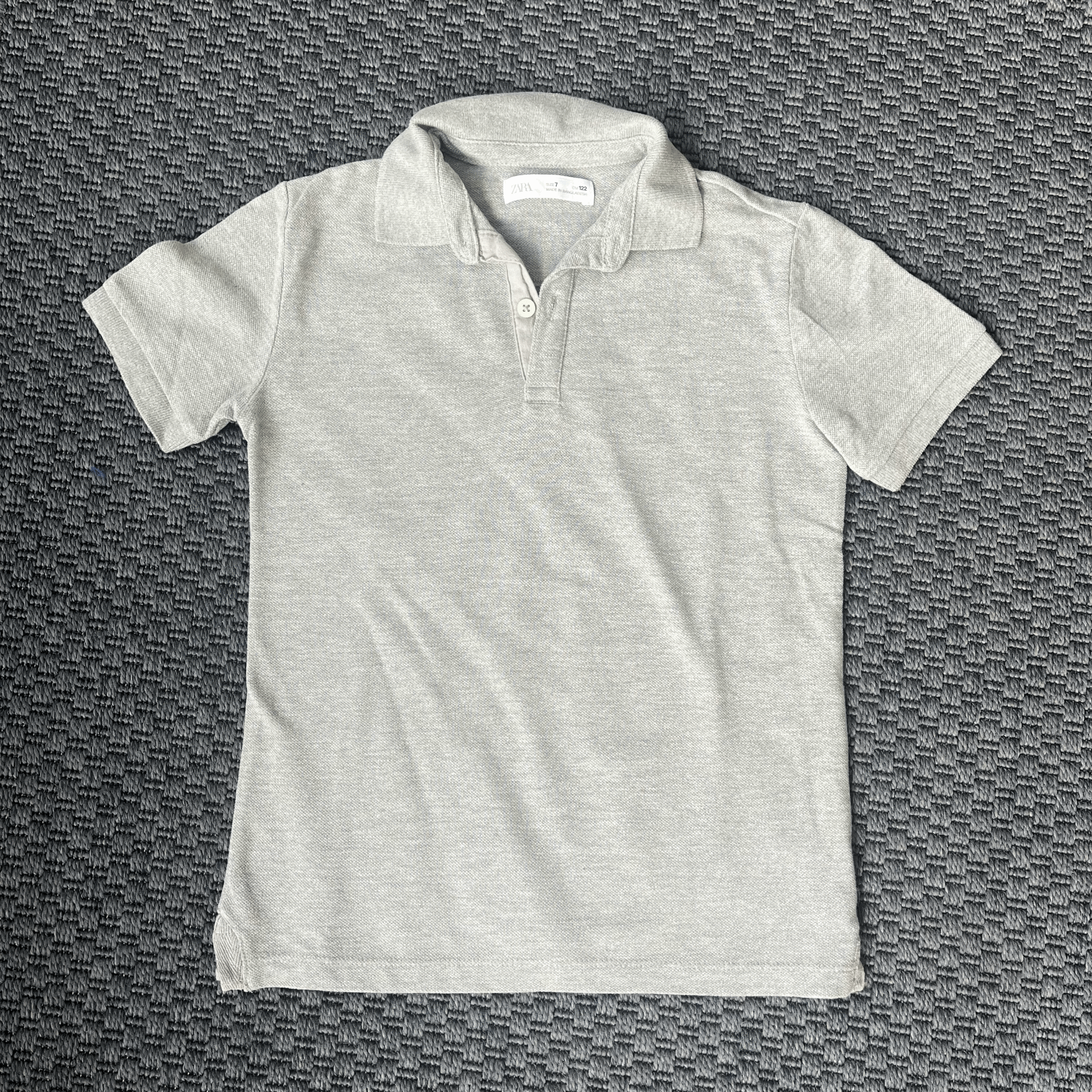 Zara Gri Polo Yaka T shirt 7 yaş 122 cm